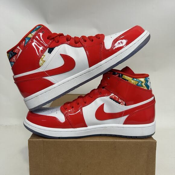 Nike Air Jordan 1 Retro Mid SE “Barcelona Sweater Red White”